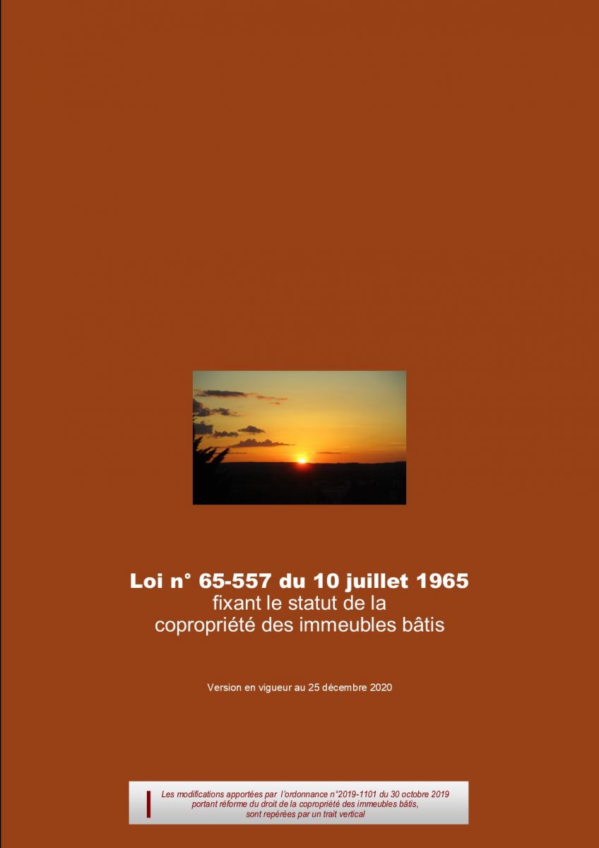Loi 65 557 Du 10 Juillet 1965